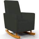 Ver imagem 1 de Poltrona de Amamentação com Balanço Ravena W01 Linho Verde Musgo - Lyam Decor