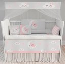 Ver imagem 1 de Kit Berço Enxoval de Bebê Arco-ìris Corações