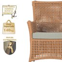 Ver imagem 4 de 4 Poltronas e 1 Mesa Igapó Alumínio Fendi Corda Náutica E3 Terra Cota