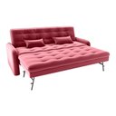 Ver imagem 3 de Sofá Cama Reclinável 3 Lugares Casal com Bicama Auxiliar Madalena Matrix