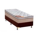 Ver imagem 1 de Cama Box Solteiro: Colchão Molas Ensacadas Castor Pocket Revolution Híbrido + Base Brown(88x188)