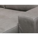 Ver imagem 6 de Sofá Retrátil e Reclinável de Couro Atami 2,30 M Cement Grey - Mempra Design