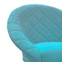 Ver imagem 4 de Kit 4 Cadeiras Sala de Estar Liz Veludo Azul Turquesa