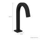 Ver imagem 4 de Torneira de Mesa Bica Baixa para Lavatório Tube Black Matte Cod: 1197.bl.tub.mt