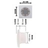 Kit Exaustor Banheiro 15cm com Veneziana Grade Anti Inseto - 2