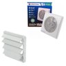 Kit Exaustor Banheiro 15cm com Veneziana Grade Anti Inseto - 9