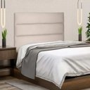 Ver imagem 3 de Painel Cabeceira Paris Box Solteiro 90cm - Suede Bege