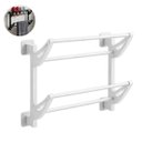 Ver imagem 1 de Suporte Organizador Sapato Toalha Sandalia Parede Banheiro Quarto Closet Lavanderia Sala Casa