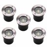 Luminária Balizador Led Jardim 4w Embutir Blindado Kit com 5 - 1