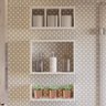 3 em 1 Nicho para Banheiro Nicho Porta Higiênico Organizador Decoração Madeira - 1