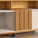 Ver imagem 5 de Rack Bancada Graci 1.3 Cinamomo/off White para Tv até 50” - Hb Móveis