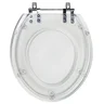 Assento Sanitario Poliester Carina Cristal para vaso Ideal Standard - 1
