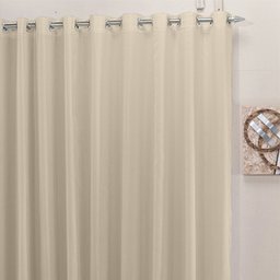 Cortina 3,00x2,50 Sala Quarto Cozinha Voil Blackout Tecido:pérola - 2