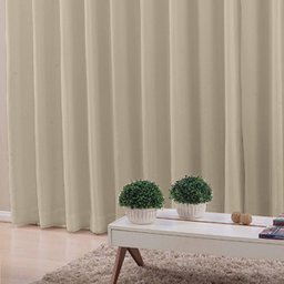 Cortina 3,00x2,50 Sala Quarto Cozinha Voil Blackout Tecido:pérola - 3