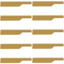 Ver imagem 1 de Jogo 10 Puxadores para Móveis Dourado Esquerdo Aço Carbono Organize Masutti 18cm Portas Gavetas