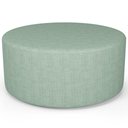 Ver imagem 3 de Kit Puff Redondo Lola e Puff Recamier Orgânico Orbit W01 Linho Verde Menta - Lyam Decor