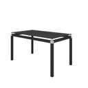Ver imagem 6 de Conjunto Mesa Malva 140x80cm com 6 Cadeiras New Preto/Palha