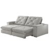 Sofa Retrátil Cuiabá 2,30m Mola Ensacada 04 Lugares Txr Prata - 3