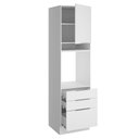 Ver imagem 4 de Torre Quente Madesa Stella 60 cm 1 Porta 3 Gavetas Branco Cor:Branco