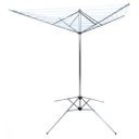 Ver imagem 1 de Varal de Chão Giratório Parabólico Aço Galvanizado 11 Cordas Corda Azul