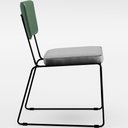 Ver imagem 4 de Kit 04 Cadeiras L02 Facto Verde Musgo Linho Cinza