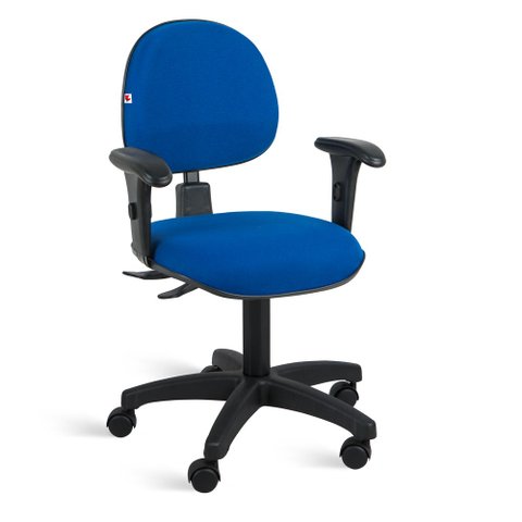 Cadeira Giratoria Zeus Executiva Back System - Tecido J.serrano - Azul