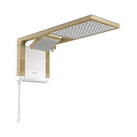 Chuveiro Lorenzetti Acqua Duo Ultra Eletrônico Branco/matte Gold