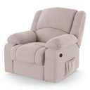 Ver imagem 1 de Poltrona do Papai Reclinável Elétrica com Entrada Usb Simon F05 Veludo Rosê - Lyam Decor