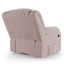 Ver imagem 7 de Poltrona do Papai Reclinável Elétrica com Entrada Usb Simon F05 Veludo Rosê - Lyam Decor
