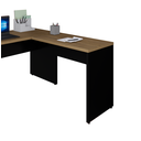 Ver imagem 4 de Mesa em L Savoia 30mm 150x150cm Escritório Macadamia/preto
