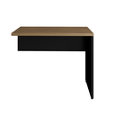 Ver imagem 6 de Mesa em L Savoia 30mm 150x150cm Escritório Macadamia/preto