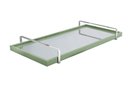 Ver imagem 1 de Bandeja Decorativa Espelhada Lf017 Verde/cromado