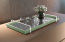 Ver imagem 2 de Bandeja Decorativa Espelhada Lf017 Verde/cromado