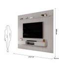 Ver imagem 7 de Painel com Bancada para Tv até 75 Polegadas Ripado Dj Móveis Trento 275 Bali