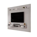 Ver imagem 4 de Painel com Bancada para Tv até 75 Polegadas Ripado Dj Móveis Trento 275 Bali