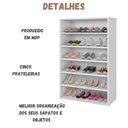 Ver imagem 4 de Sapateira Multiuso Laís 5 Prateleiras Branco Ajl