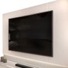 Bancada e Painel Madri 2 Gavetas Para TV até 75 Polegadas Off White Dj Móveis - 3