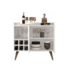 Aparador Buffet Adega Samara 2 Portas Moon Ii Cor Branco Comprar Moveis em Casa - 4