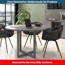 Ver imagem 2 de Mesa de Reunião Redonda P25 Pandin 110 Cm (largura) Tampo Mdp Grafito Pé Aço Tubular Grafito