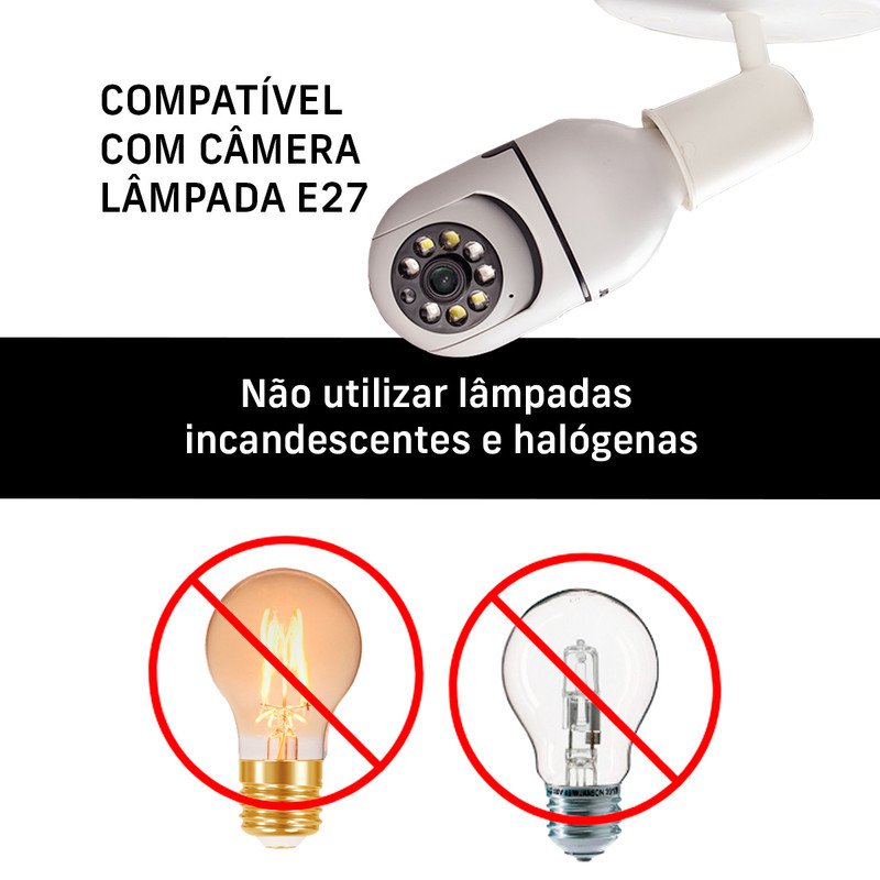 Kit 3 Luminárias Spot de Sobrepor 1 Lâmpada Direcionável E27 Articulado Cor:branco - 6