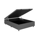 Ver imagem 1 de Cama Box Baú Casal Cinza Colchão Freedom Molas Ensacadas 138x188 - Ortobom
