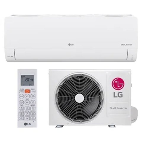 Ar Condicionado Split Hw Inverter R-32 Lg Dual Inverter Compact 12000 Btus Frio 220v S3nq12jaqal.eb2