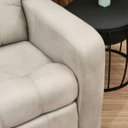 Ver imagem 3 de Poltrona de Descanso do Papai Reclinável em Suede Bege Thor - Larbelle