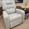 Poltrona de Descanso do Papai Reclinável em Suede Bege Thor - Larbelle - 5