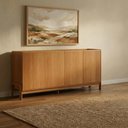 Ver imagem 4 de Aparador Buffet 4 Portas Pés em Madeira Maciça Jequitiba