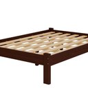 Ver imagem 3 de Cama Casal Oriental em Madeira Maciça Castanho Reforçada