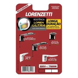 Resistência Storm/star Acqua Ultra 7800w 220v 3065-b Lorenzetti - 3