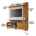 Ver imagem 5 de Estante Home Theater Artheo Cinamomo/Off White para TV até 55” - HB Móveis