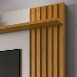 Estante Home Theater Artheo Cinamomo/Off White para TV até 55” - HB Móveis - 4