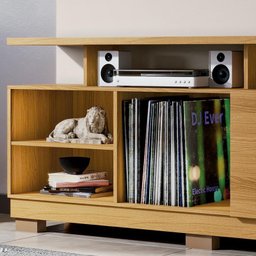 Estante Home Theater Artheo Cinamomo/Off White para TV até 55” - HB Móveis - 3